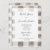 Invitation Fête des mariées de bandes de crème (Devant / Derrière)