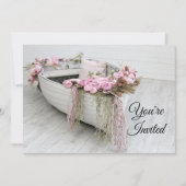 Invitation Fête des mariées de bateau de ligne (Devant)