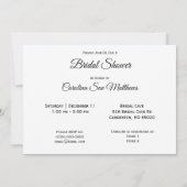 Invitation Fête des mariées de bateau de ligne (Dos)