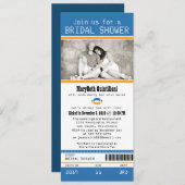 Invitation Fête des mariées de billets de football (Devant / Derrière)