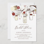 Invitation Fête des mariées de bocaux rouges et ivoiriens (Devant)