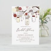 Invitation Fête des mariées de bocaux rouges et ivoiriens (Debout devant)