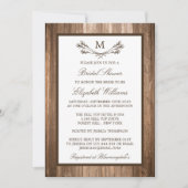 Invitation Fête des mariées de bois de la succursale de monog (Devant)