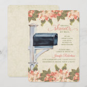 Invitation Fête des mariées de boîte aux lettres Blossom vint (Devant / Derrière)