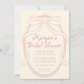 Invitation Fête des mariées de boue à mâchoires fantaisie (Devant)