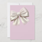 Invitation Fête des mariées de boue blanche rose et ivoire (Dos)