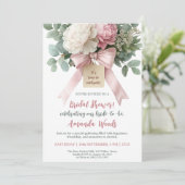 Invitation Fête des mariées de boue rose (Debout devant)