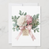 Invitation Fête des mariées de boue rose (Dos)