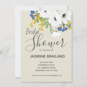 Invitation Fête des mariées de bouquet de fleurs de printemps (Devant)