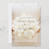 Invitation Fête des mariées de bouquet de Mariage blanc (Devant)