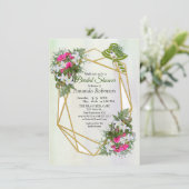 Invitation Fête des mariées de bouquet de Parties scintillant (Debout devant)