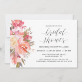 Invitation Fête des mariées de bouquet floral Dreamy Watercol (Devant)