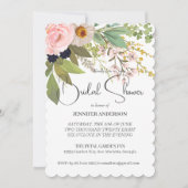 Invitation Fête des mariées de bouquet floral Spring Garden (Devant)