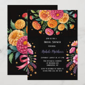 Invitation Fête des mariées de bouquet Mariage Fiesta (Devant / Derrière)