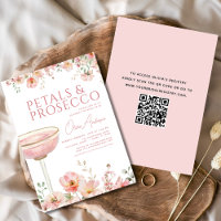 Fête des mariées de broyage de code QR - Pétales e