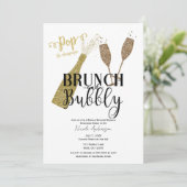 Invitation FÊTE DES MARIÉES de brunch au champagne POP & Bubb (Debout devant)