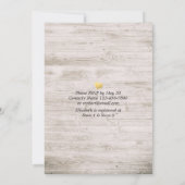 Invitation Fête des mariées de brunch & bulle Floral & Bois r (Dos)