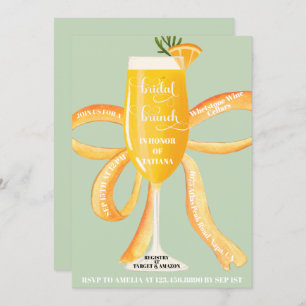 Invitation Fête des mariées de brunch nuptiale