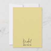 Invitation Fête des mariées de brunch Rose moderne au citron (Dos)