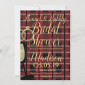 Invitation Fête des mariées de bulle de flanelle de Noël (Devant)