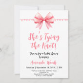 Invitation Fête des mariées de cabot rose (Devant)