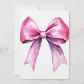 Invitation Fête des mariées de cabot rose (Dos)