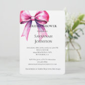 Invitation Fête des mariées de cabot rose (Debout devant)