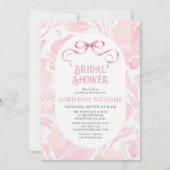 Invitation Fête des mariées de cabot rose (Devant)