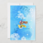 Invitation Fête des mariées de cadre d'or géométrique (Dos)