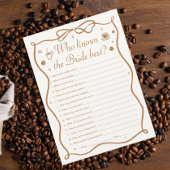 Invitation Fête des mariées de café qui connaît la mariée mei