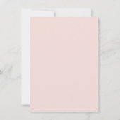 Invitation Fête des mariées de calligraphie Cactus à fleur de (Dos)