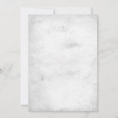 Invitation Fête des mariées de calligraphie florale chic indu (Dos)