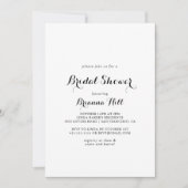 Invitation Fête des mariées de calligraphie moderne (Devant)
