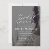 Invitation Fête des mariées de calligraphie moderne (Devant)