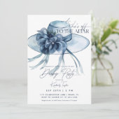 Invitation Fête des mariées de Casquette Dusty Blue Derby (Debout devant)
