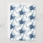 Invitation Fête des mariées de Casquette Dusty Blue Derby (Dos)