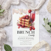 Invitation Fête des mariées de cerise Brunch & Bubbly