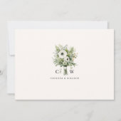 Invitation Fête des mariées de chaise élégante sur mesure (Dos)