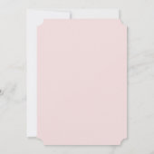 Invitation Fête des mariées de champagne Brunch & Bubbly Pink (Dos)