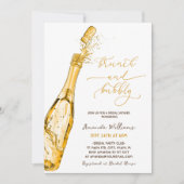 Invitation Fête des mariées de champagne Brunch et Bubbly Gol (Devant)