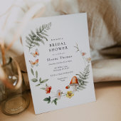 Invitation Fête des mariées de champignons de forêt enchantée