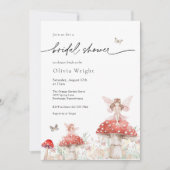 Invitation Fête des mariées de champignons des bois (Devant)