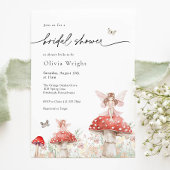 Invitation Fête des mariées de champignons des bois