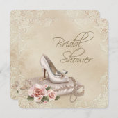 Invitation Fête des mariées de chaussure à talon élevé (Devant / Derrière)