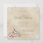 Invitation Fête des mariées de chaussure à talon élevé (Dos)