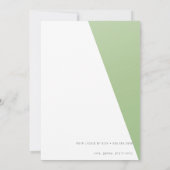 Invitation Fête des mariées de chaux simple nouvelle excitati (Dos)