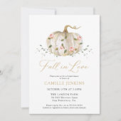 Invitation Fête des mariées de chute dans l'amour (Devant)