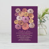 Invitation Fête des mariées de chute dans l'amour (Debout devant)