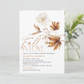 Invitation Fête des mariées de chute dans l'amour (Debout devant)