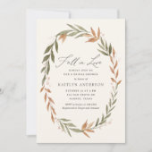 Invitation Fête des mariées de chute dans l'amour (Devant)